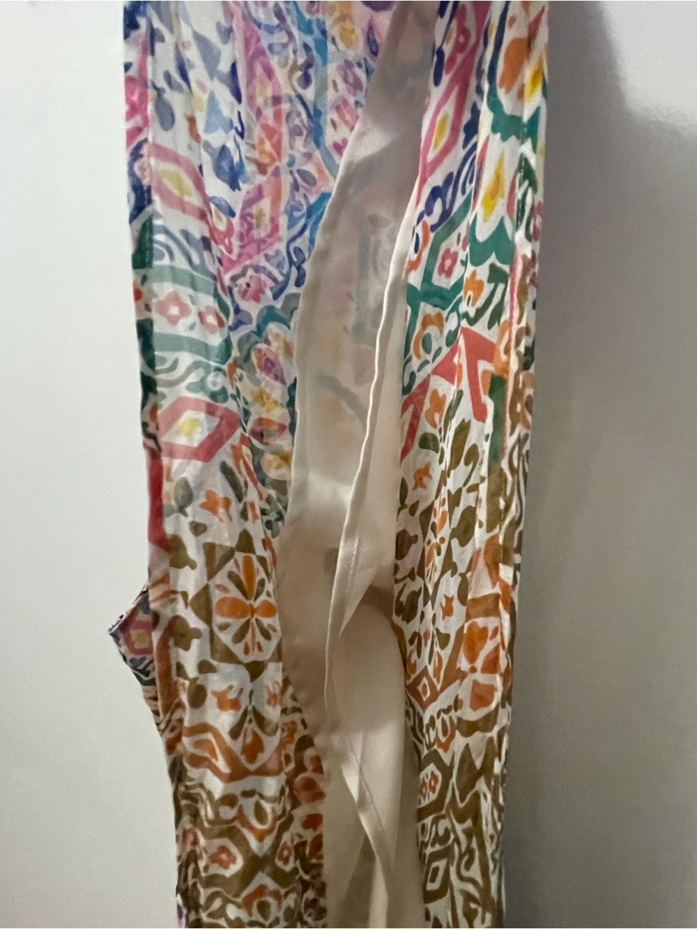 charlie jade One-Shoulder Tile Print Dress in Pink, Blue, Green, Orange, Brown - Picture 4 of 6